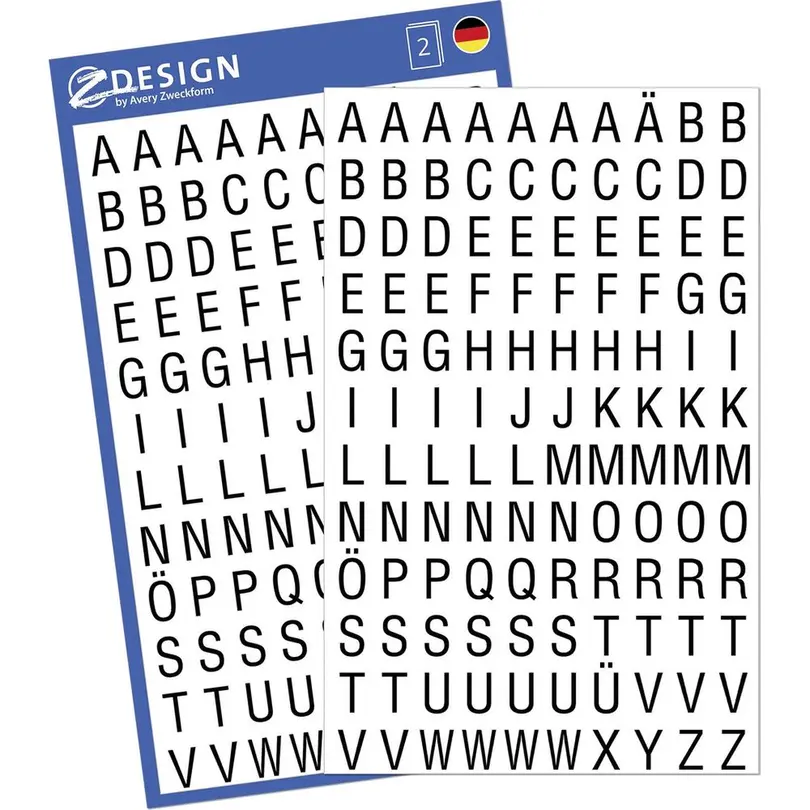 Etiketten Letters
