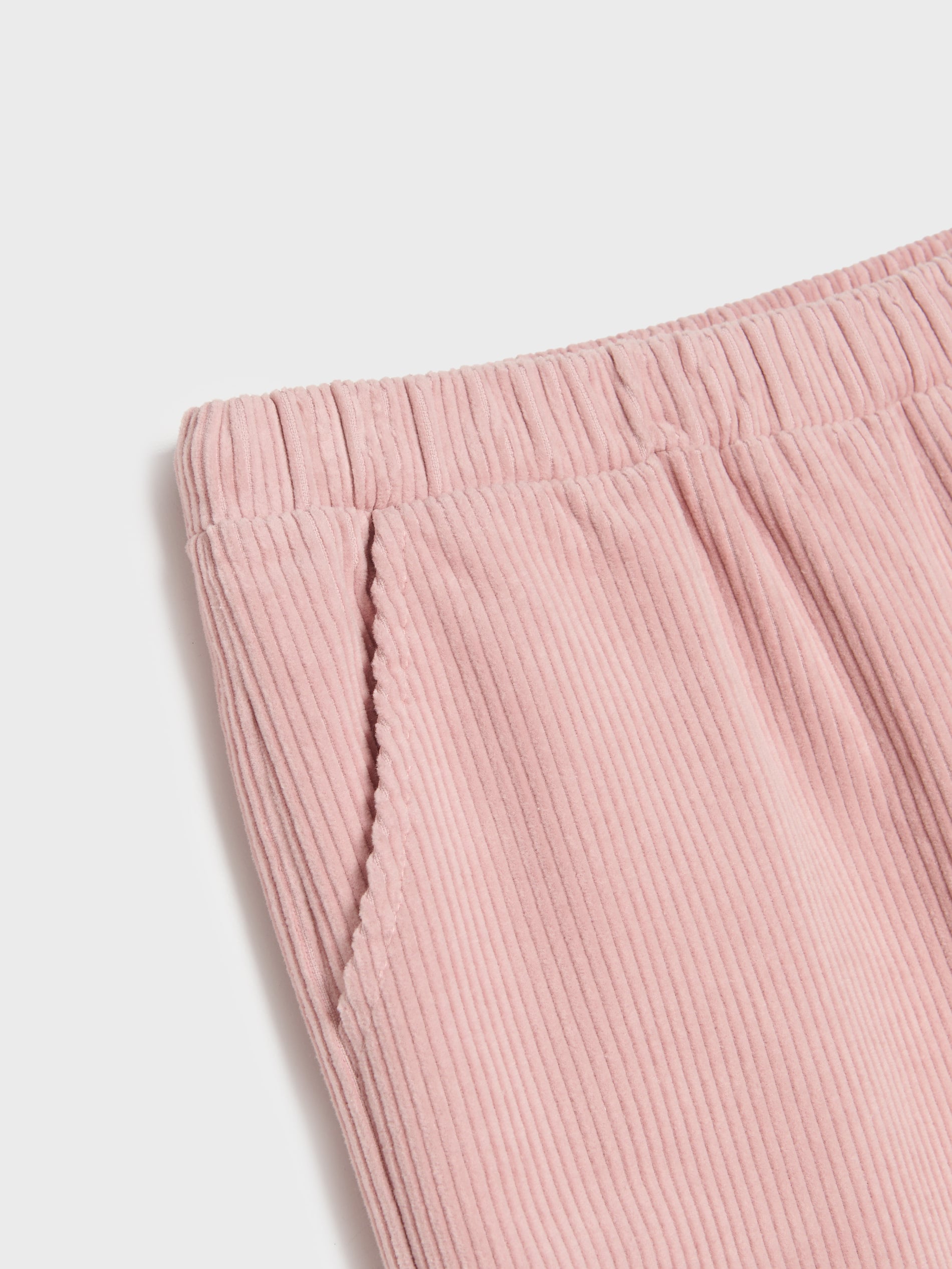 Prążkowane spodnie wide leg