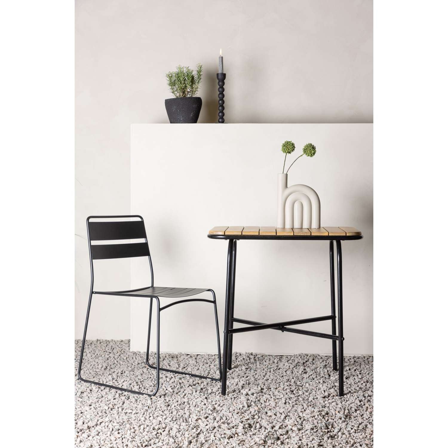 Venture Home Holmbeck Cafétafel 74 x 70 x 88 - Natuur