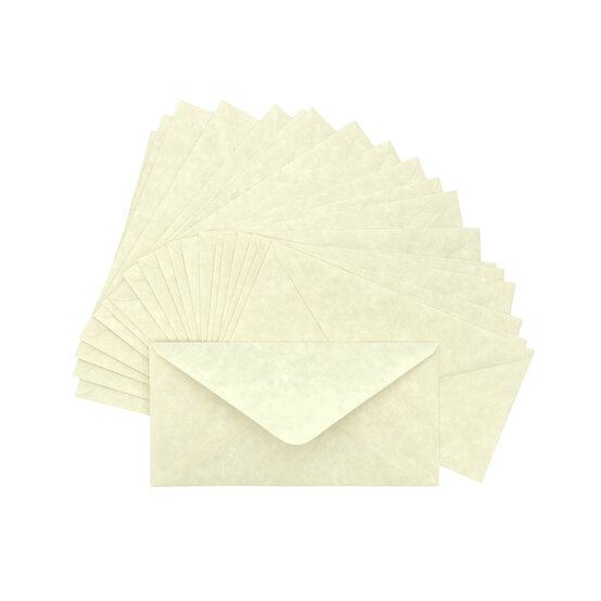 Cream Parchment Envelopes DL 20 Pack