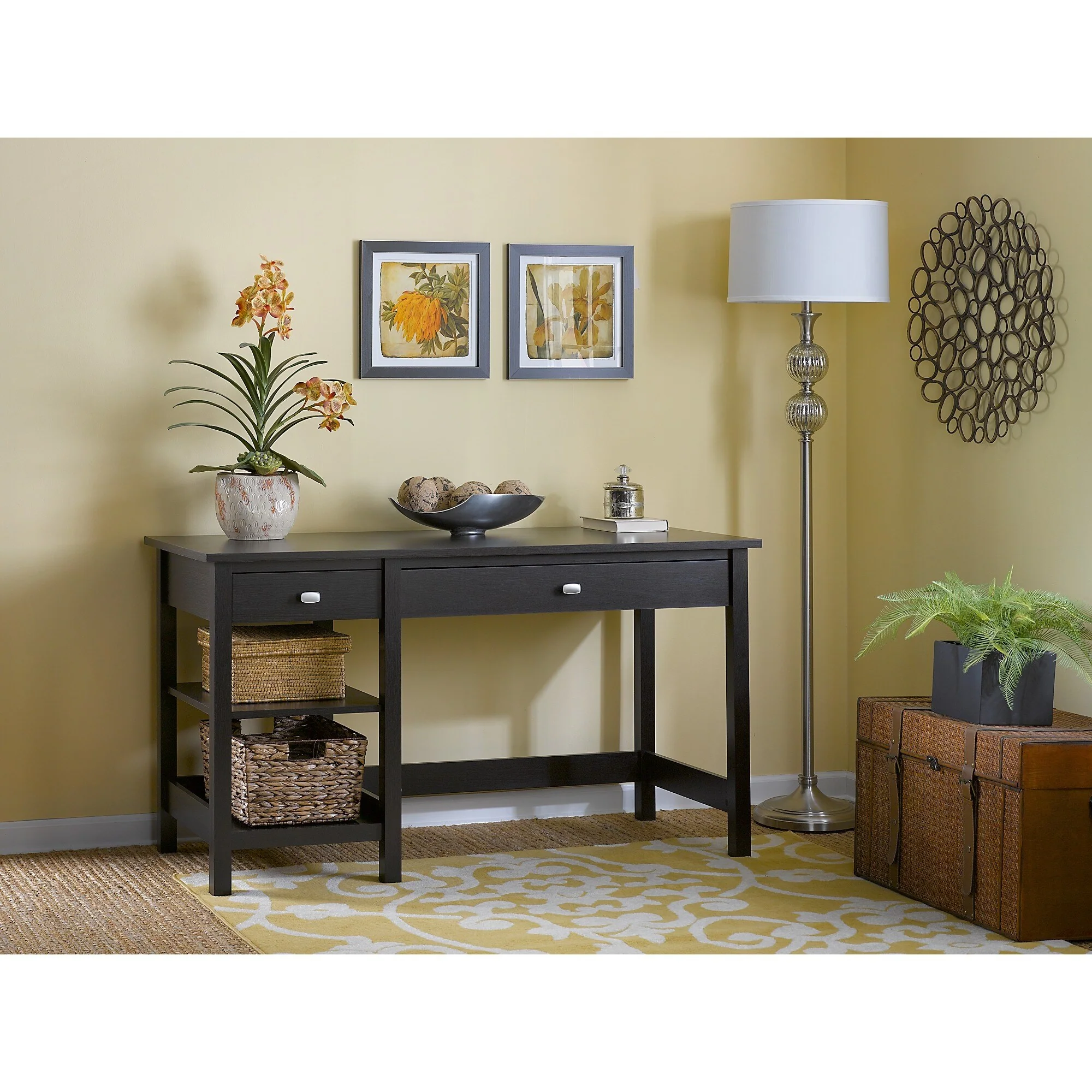 Broadview 54W Computer Desk with Shelves by Bush Furniture