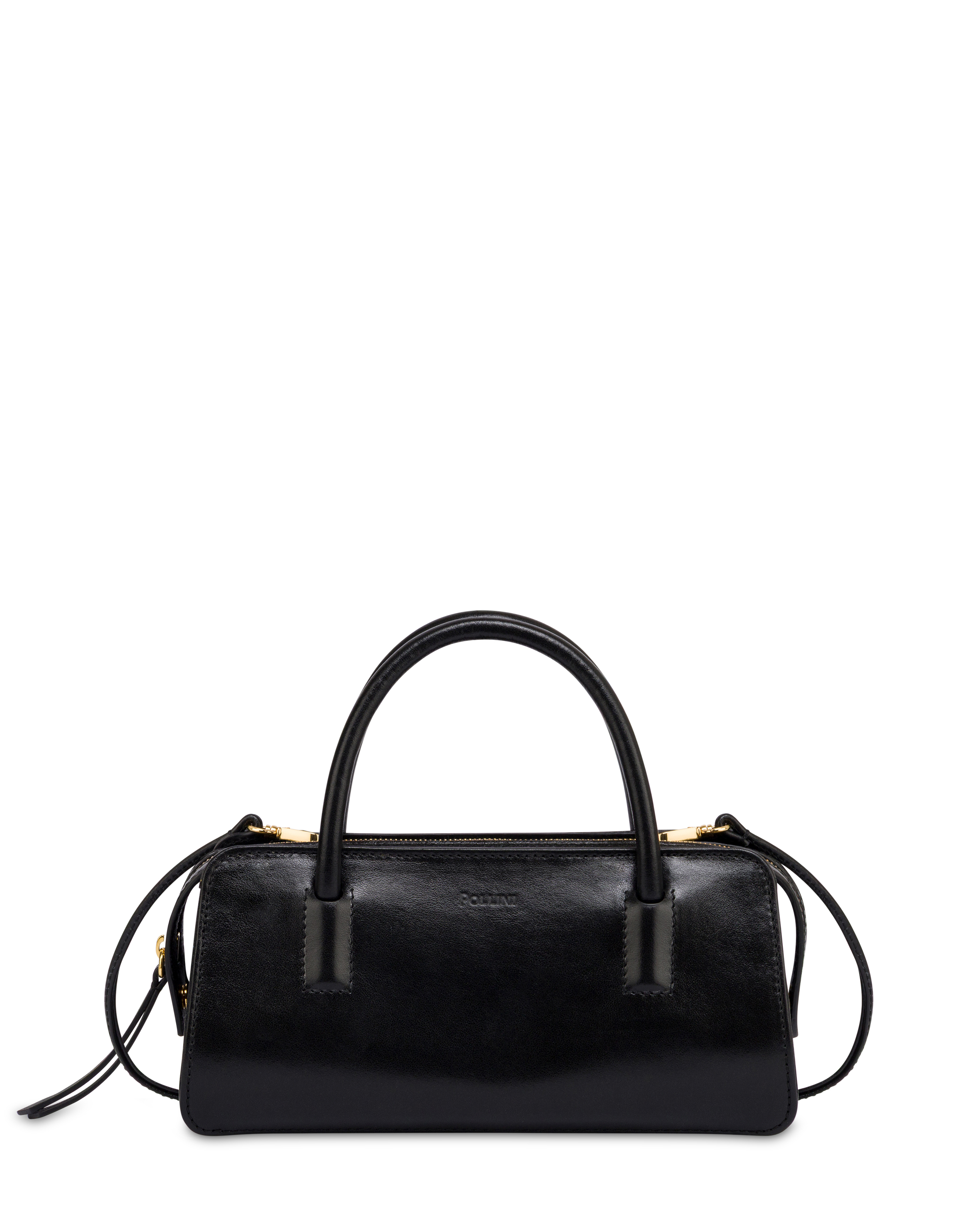 Borsa A Mano Lady Small In Vitello Lucido Nero