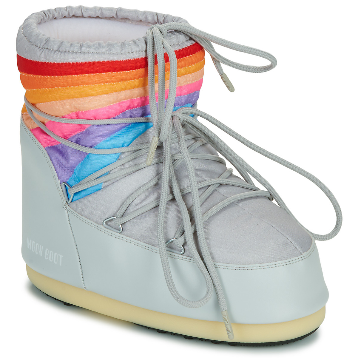 Moon Boot - MB ICON LOW RAINBOW - Grey / Multicolour