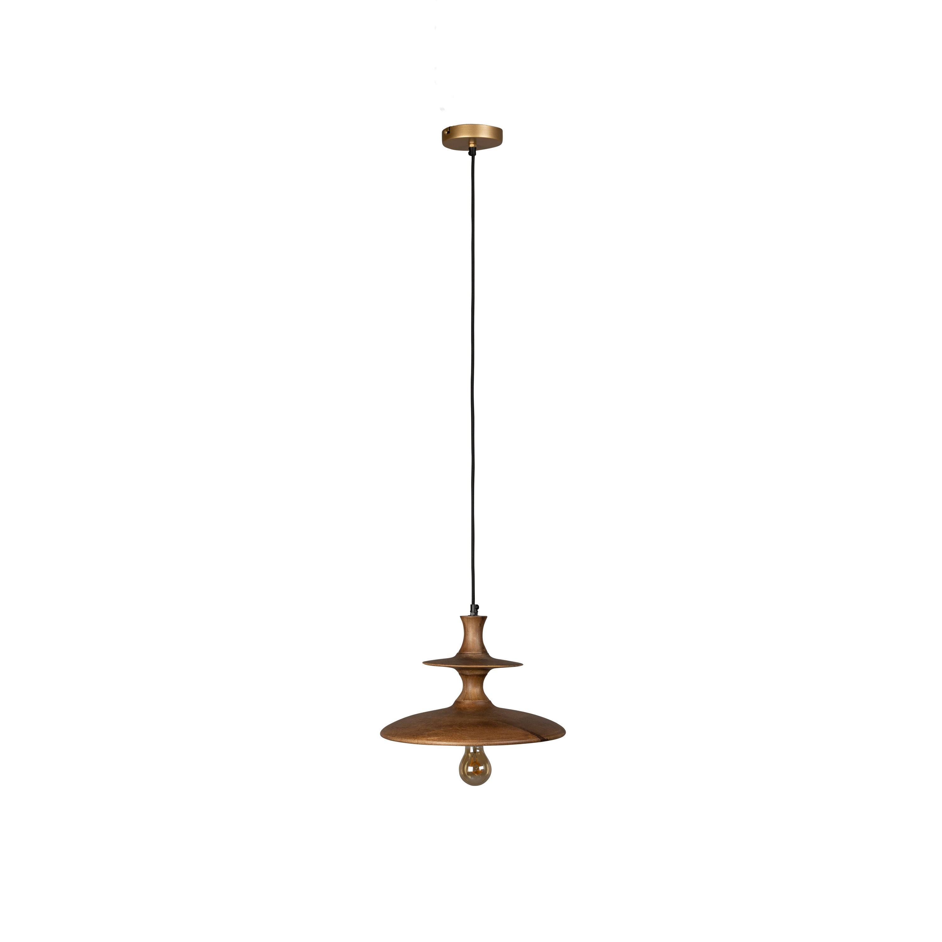 Dutchbone Cath Hanglamp 34 cm (S) Hout Bruin