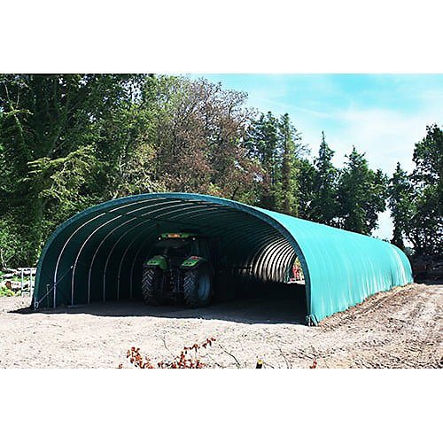 Bâche camion 720 microns - vert blanc - Long 8 m, Larg 9.50 m