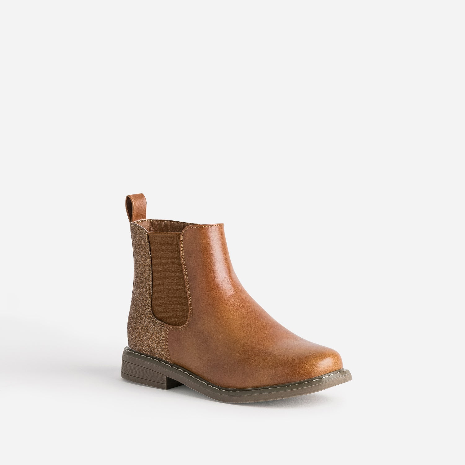 Chelsea boots BUGGY camel détails pailletés