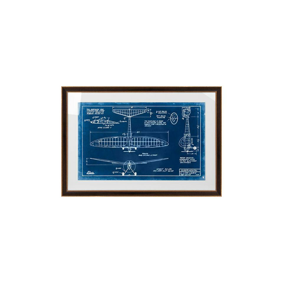 Obraz MECHANICAL PLANE 2 90 x 62 cm