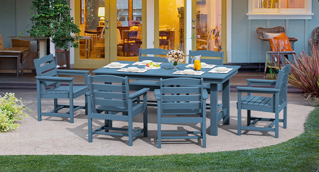 hdpe outdoor dining set