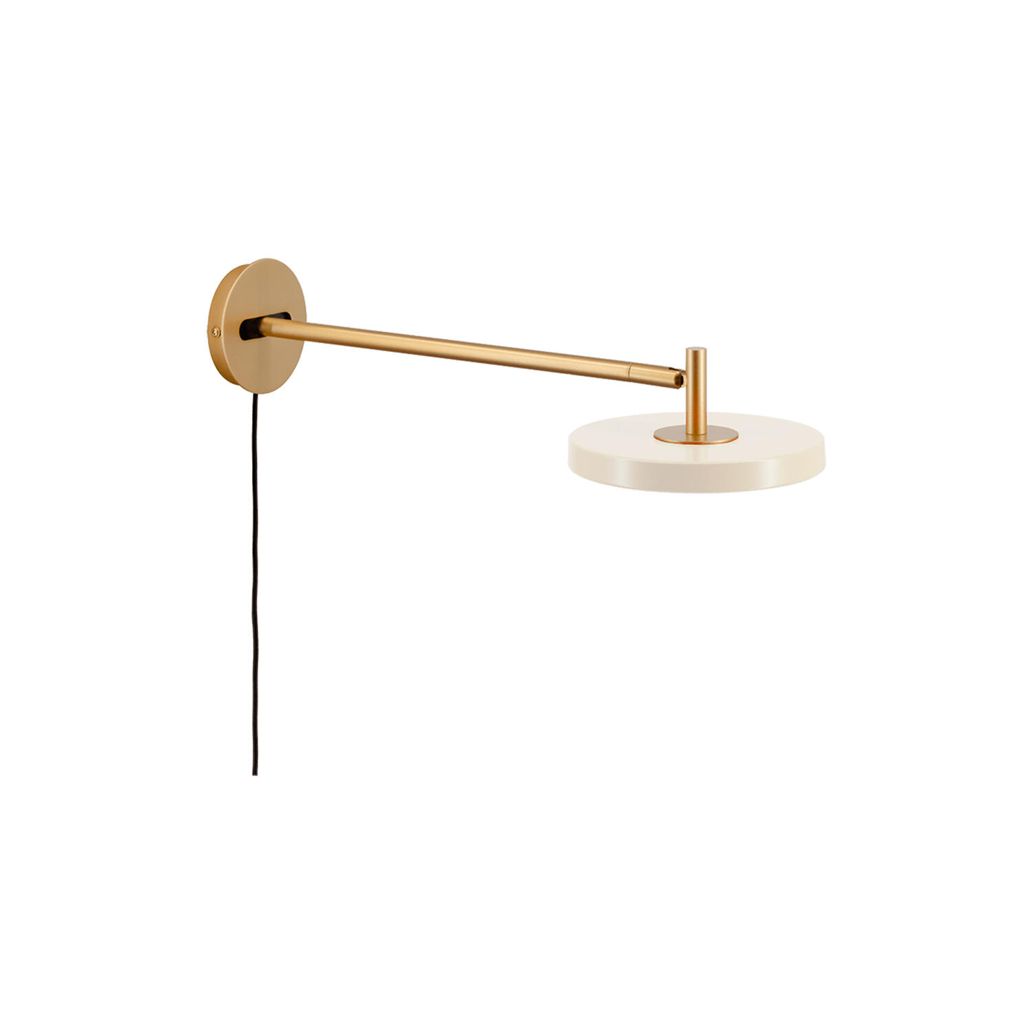 Asteria Long Wall Lamp, pearl white