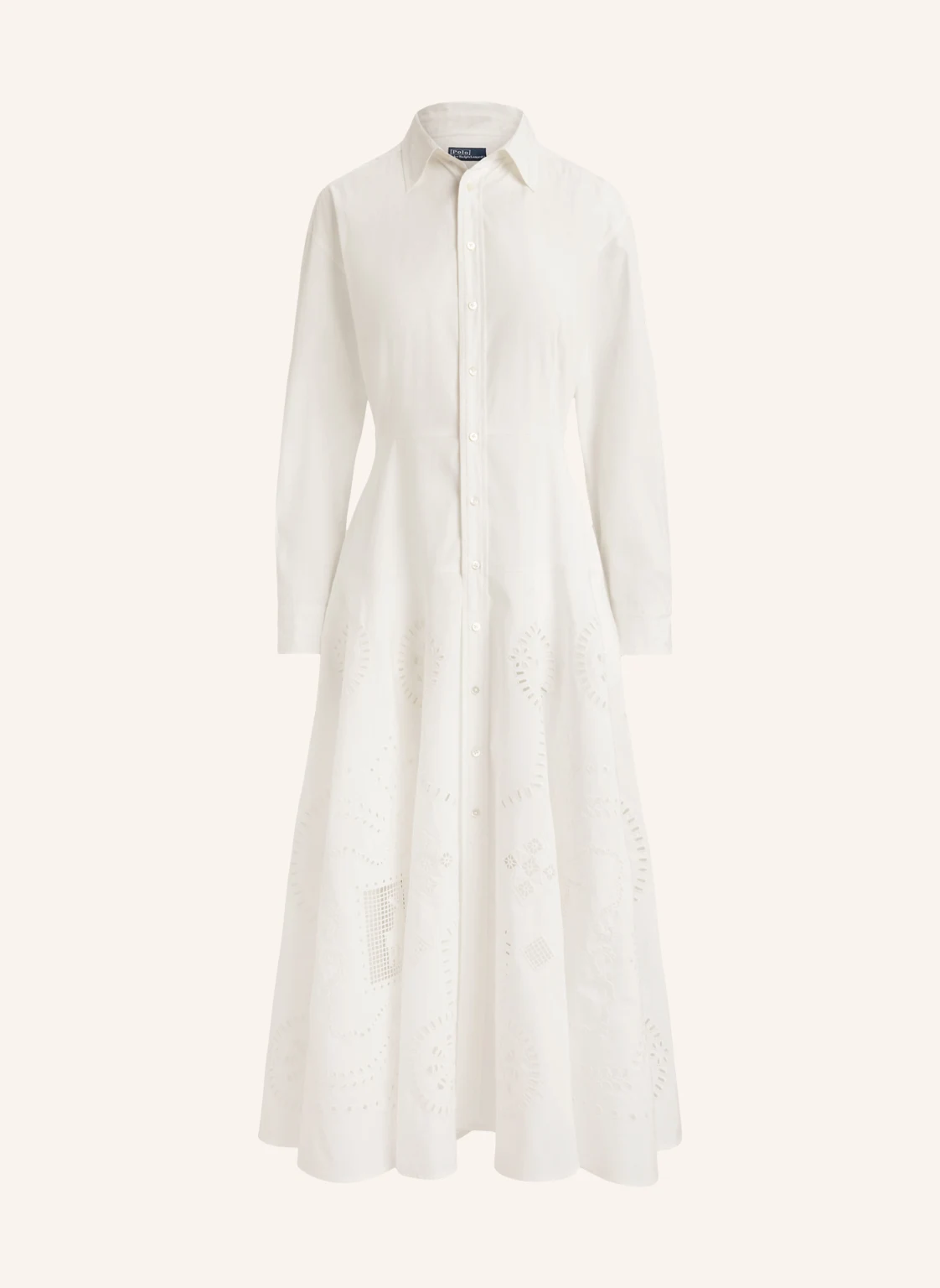 POLO RALPH LAUREN Hemdblusenkleid mit Lochspitze