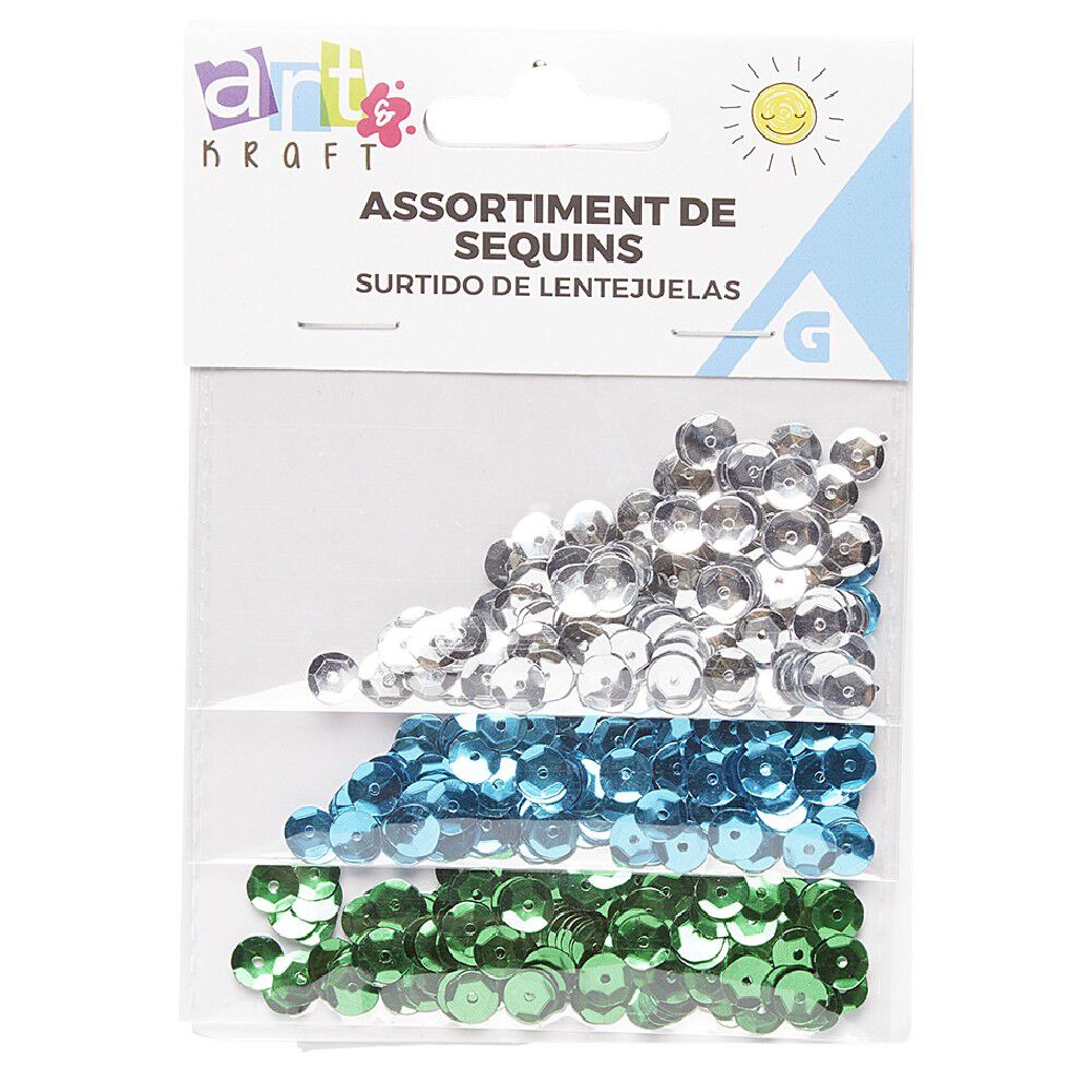 Assortiment de sequin 3x150 pièces