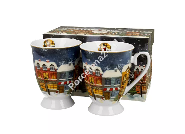 Komplet 2 kubków 0,36 L Duo - Christmas city 15.CHCI.K2K