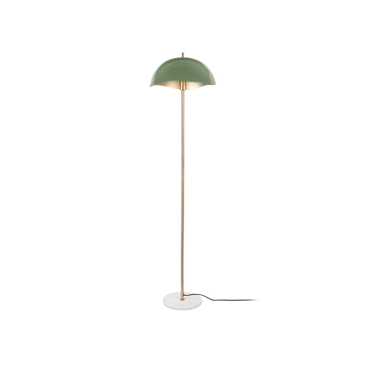 Leitmotiv vloerlamp Waved - groen - Ø40cm