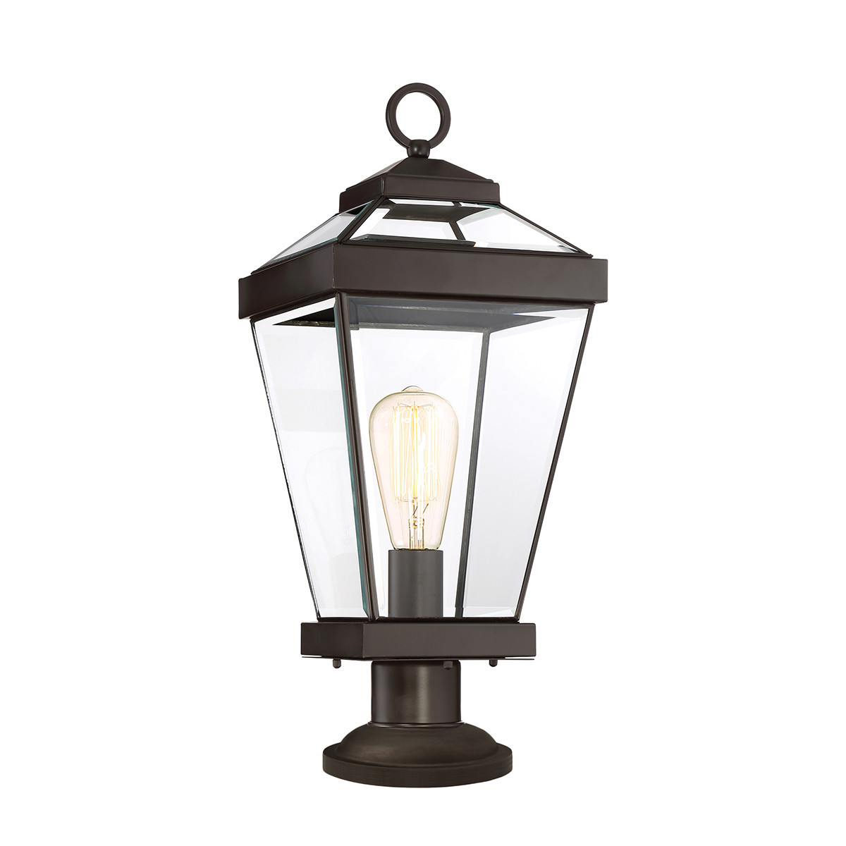 Lampa ogrodowa zachodni brąz Ravine wys:51,9 cm 1xE27x60W IP44 Quoizel