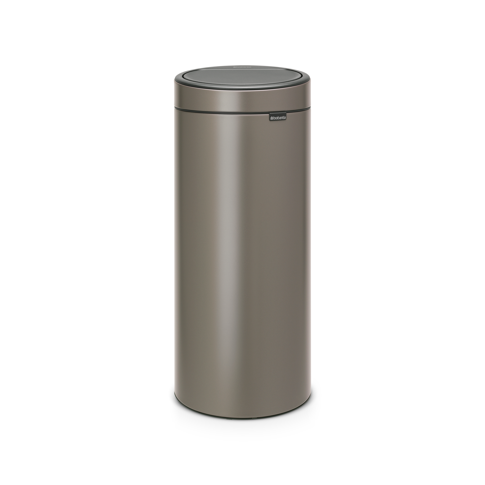 Brabantia Touch Bin New afvalemmer, 30 liter, kunststof binnenemmer - Platinum