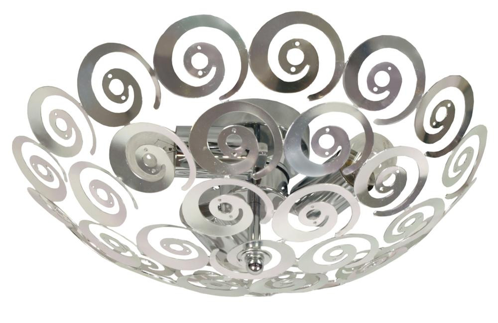 Plafonsrebrny okrągły 40cm VOLANS1 3xE27x40W IP20 Candellux