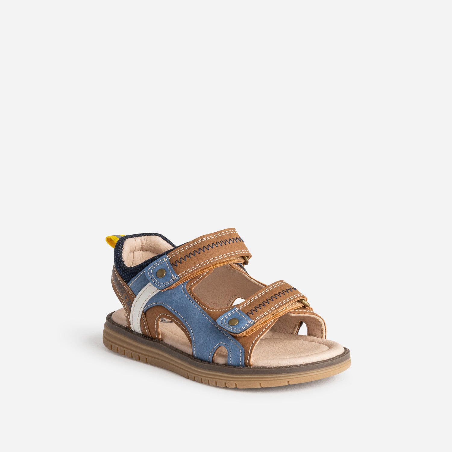 Sandale BUGGY marron et bleue à scratchs