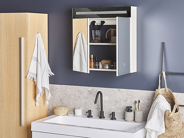 Meuble haut JARAMILLO 60 cm 60 cm Blanc