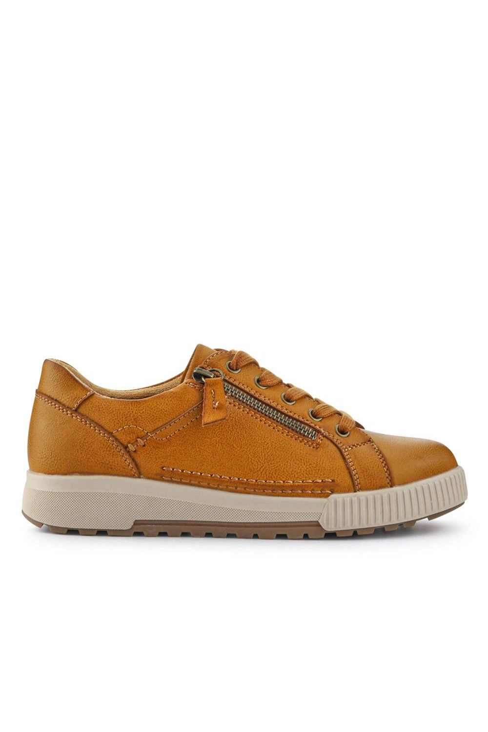 Pavers Wide Fit Zip & Lace Trainers