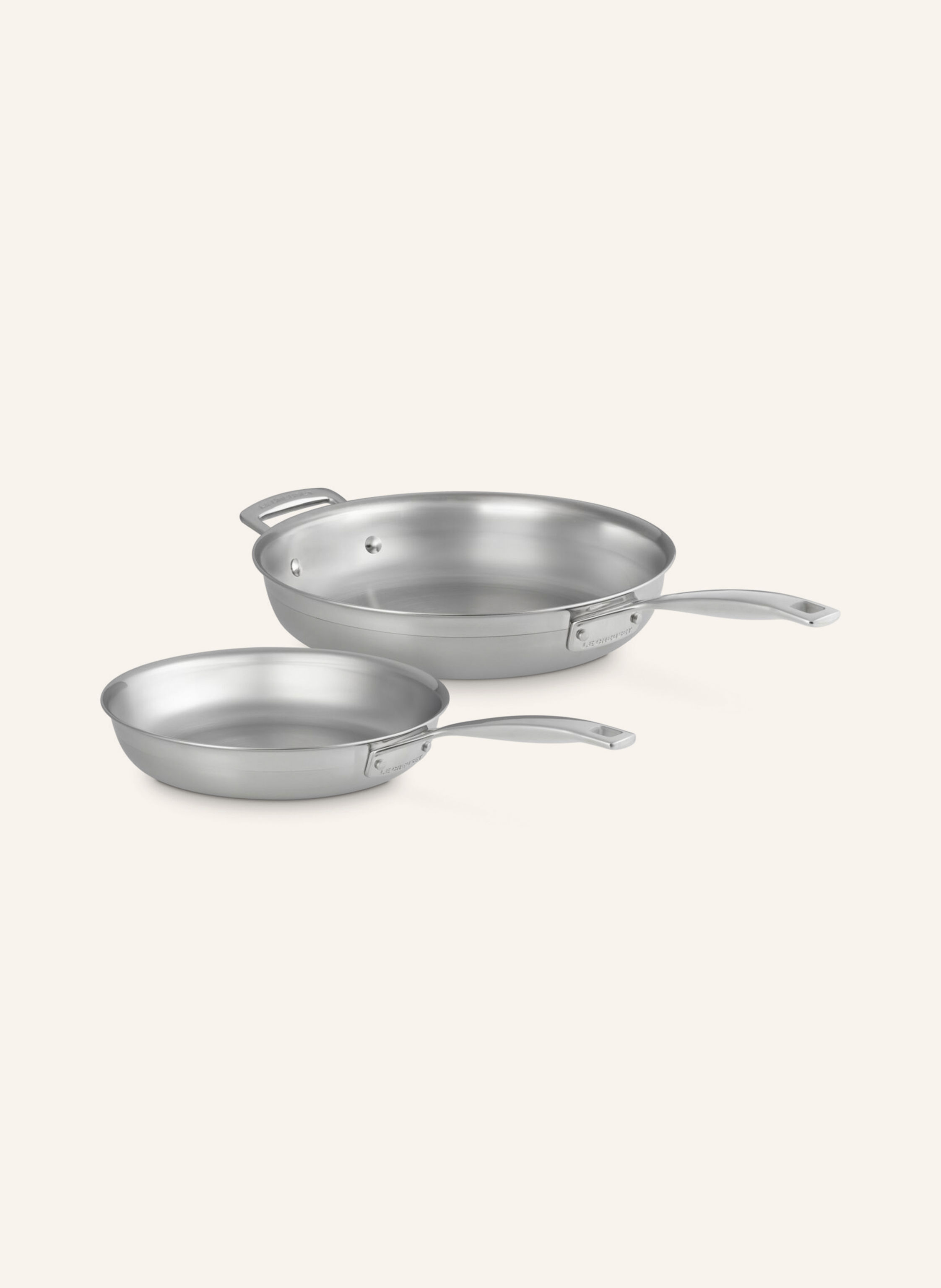 LE CREUSET 2er-Set Pfannen 3-PLY