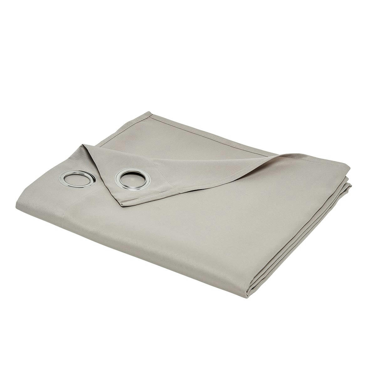 CORTINA MEVAK - Rideau en Polyester Beige 140x240 cm