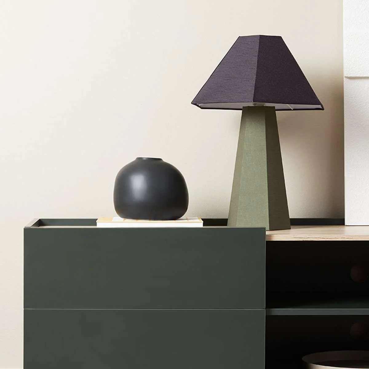 Murphy Entertainment Unit - Green/Natural