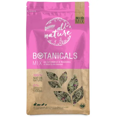 Bunny All Nature Botanicals Mid Mix Ribwort Plantain & Rose Petals