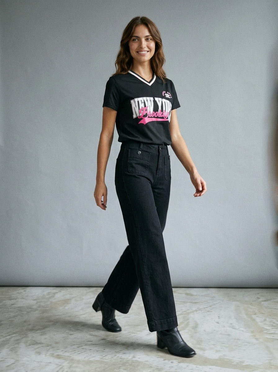Jeansy wide leg