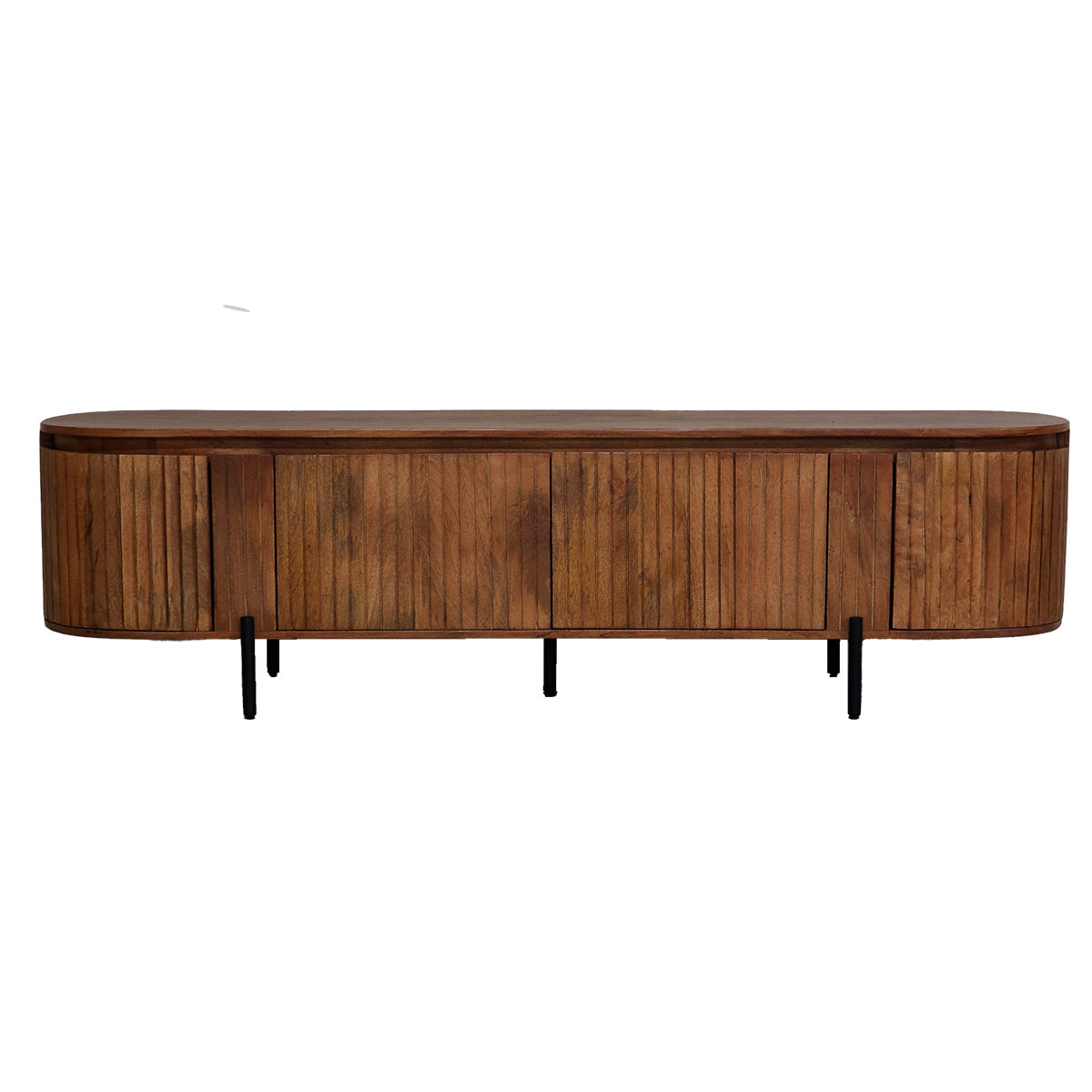 Giga Meubel Tv-Meubel Marlène - Mangohout/Metaal - Naturel - 200cm