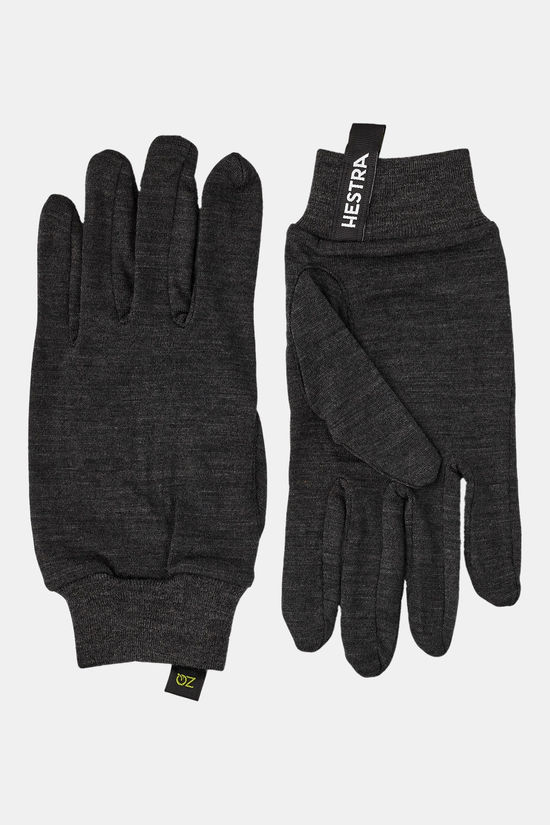 Hestra Merino Wool Liner Active - 5 Finger - Charcoal Handschoen