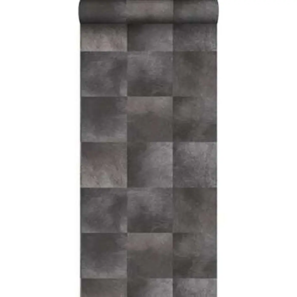 Origin behang - dierenhuid structuur - donkergrijs - 53 cm x 10,05 m