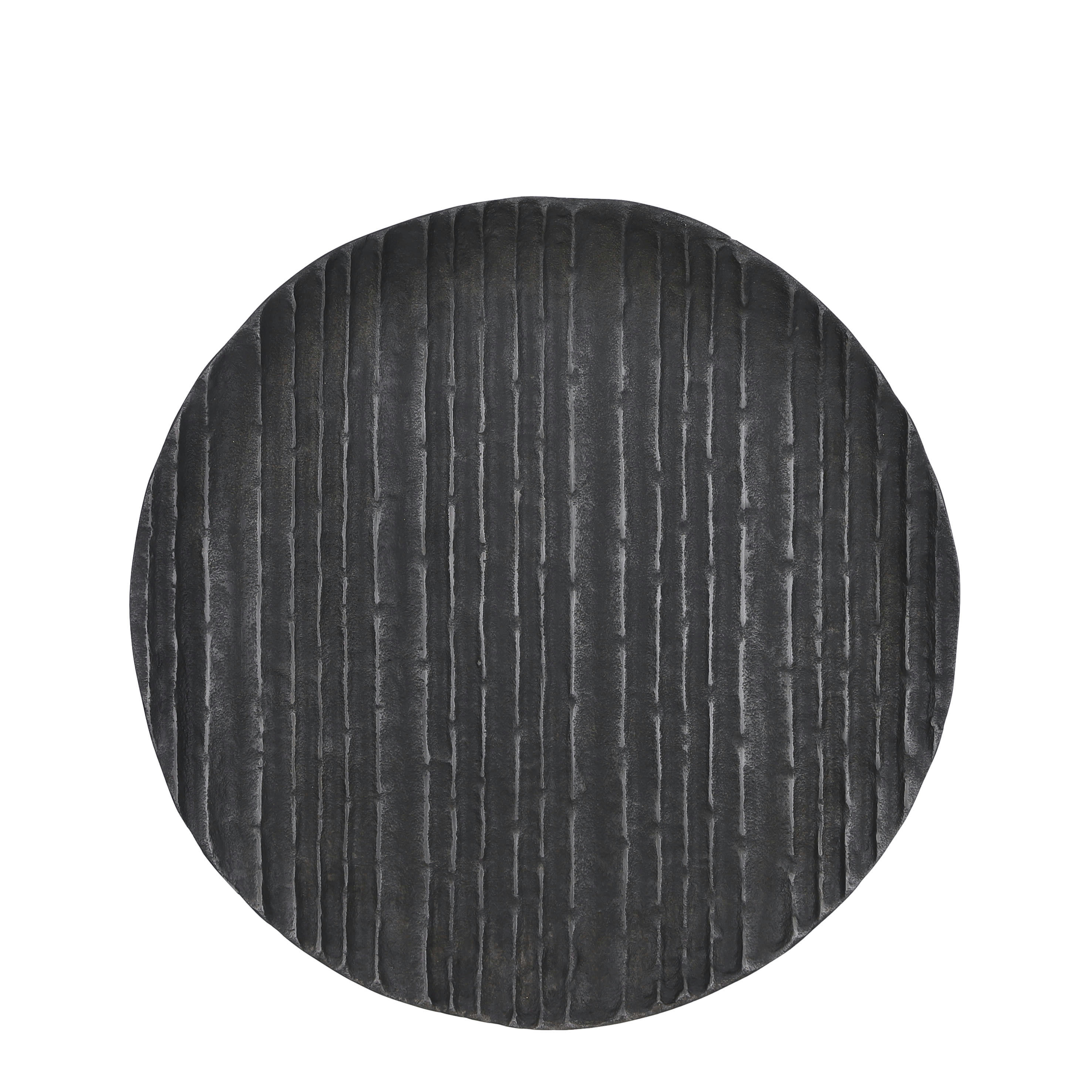 CALABRIA - Assiette en aluminium gris D37