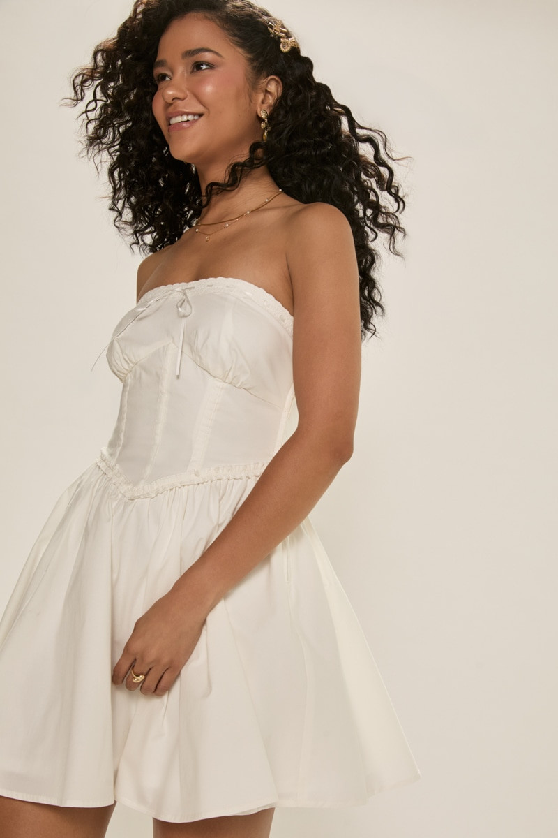 Doris Strapless Corset Mini Dress