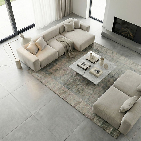 Carrelage sol intérieur Grès Céram -Casa Tokyo Silver finition mat 100 x 100 x 1 cm - CASA LINEA