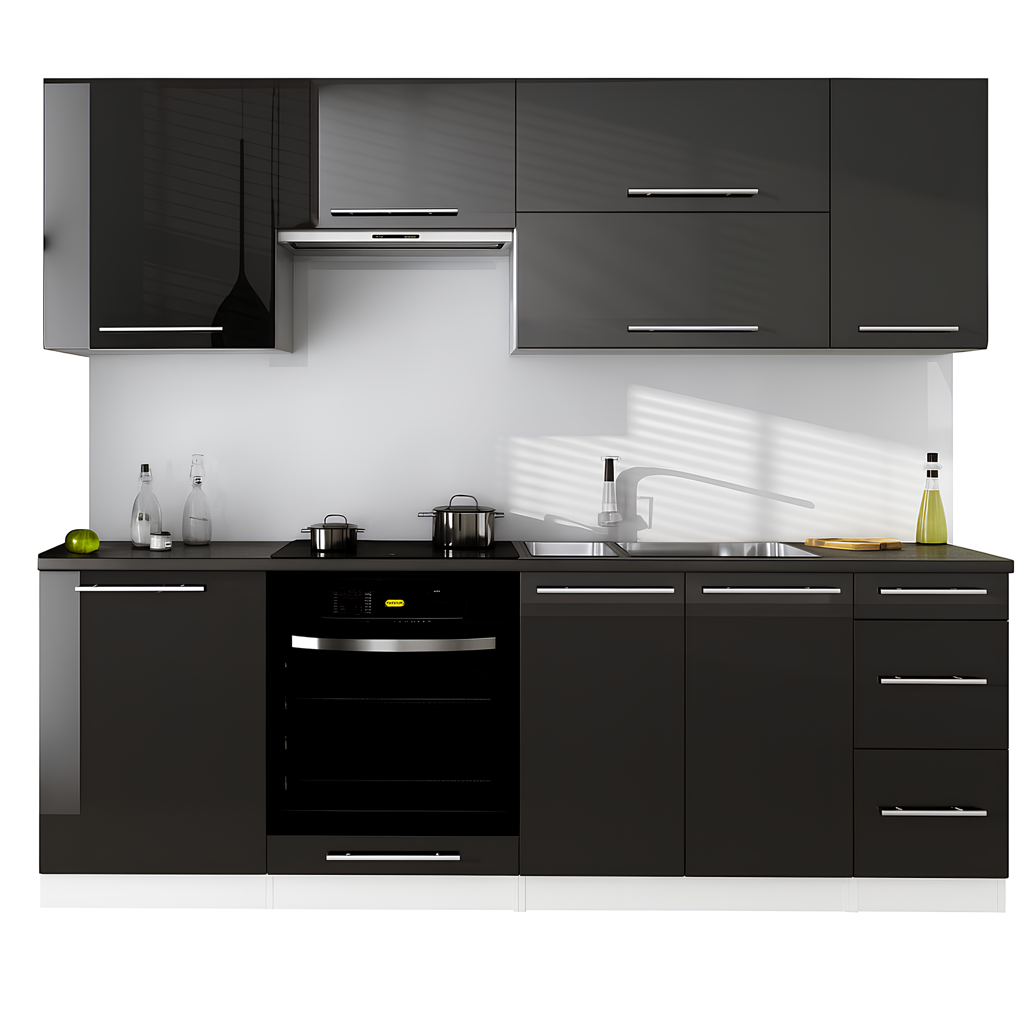 Zestaw mebli kuchennych kolor do wyboru 240 cm fronty MDF 2,4m Roxi