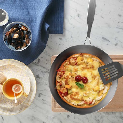 SOGA Stainless Steel Fry Pan Top Grade Induction 24cm 32cm