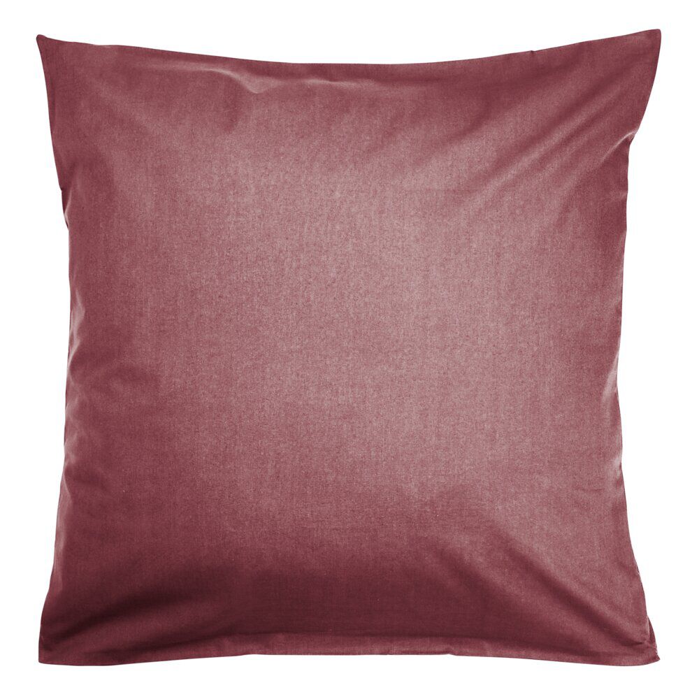 Taies d'oreiller carrée microfibre uni 63x63cm (4 modèles)