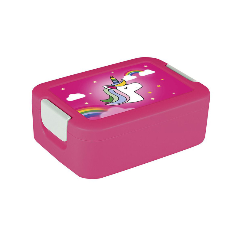 Boîte à lunch Sigma Home Unicorn avec bac à bento fuchsia SUNWARE