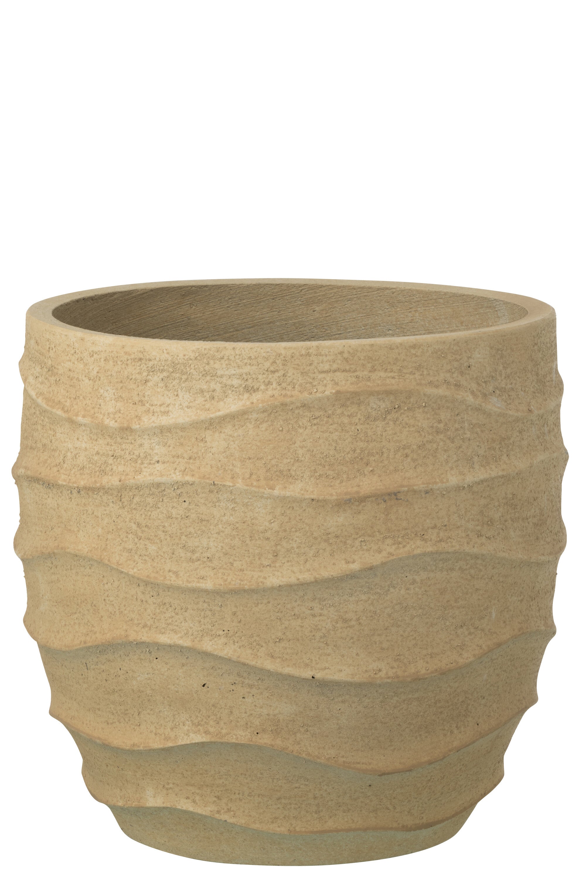 J-Line bloempot Golf   Buiten zand - steen - beige - large