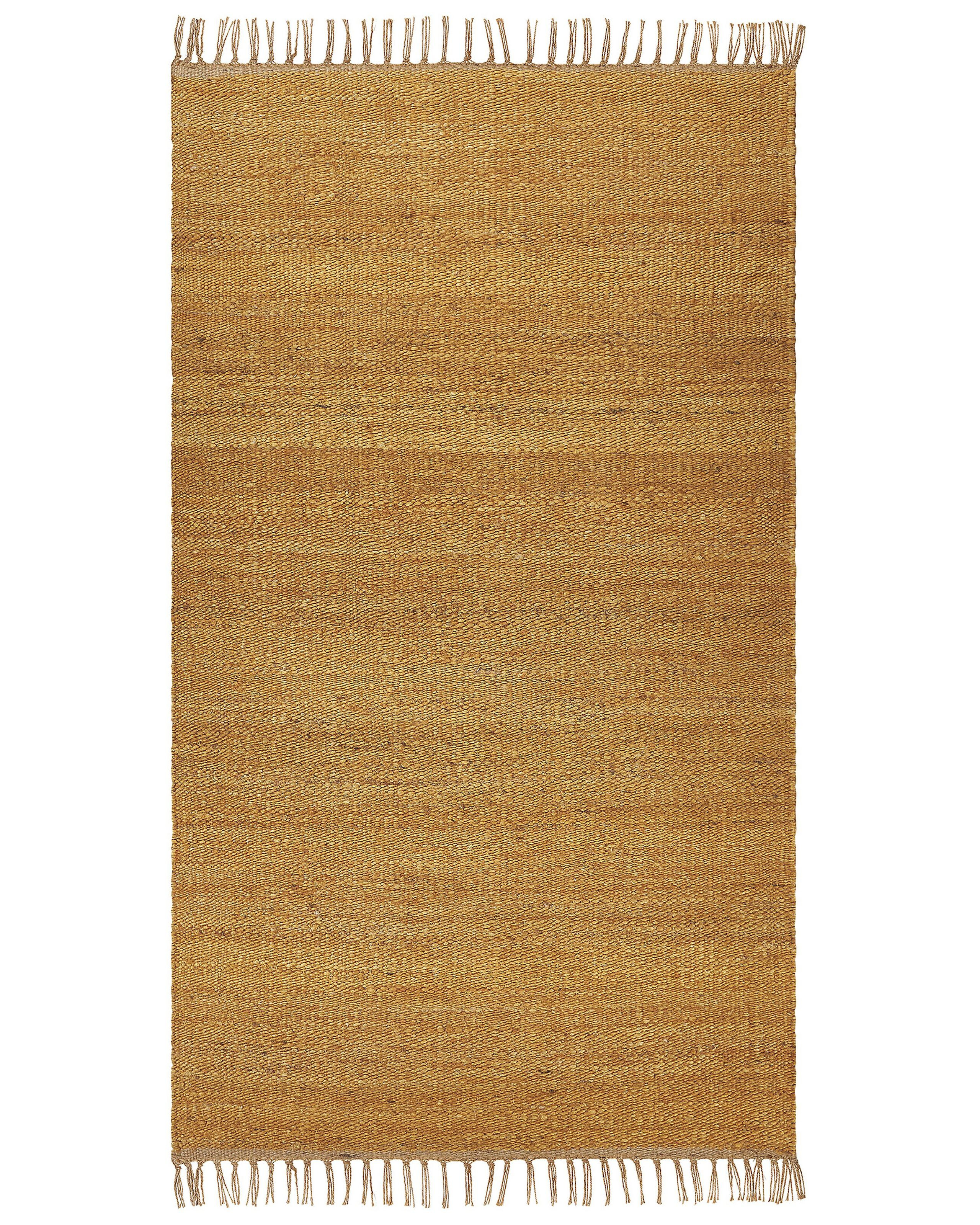 Dywan 80x150 cm musztardowy