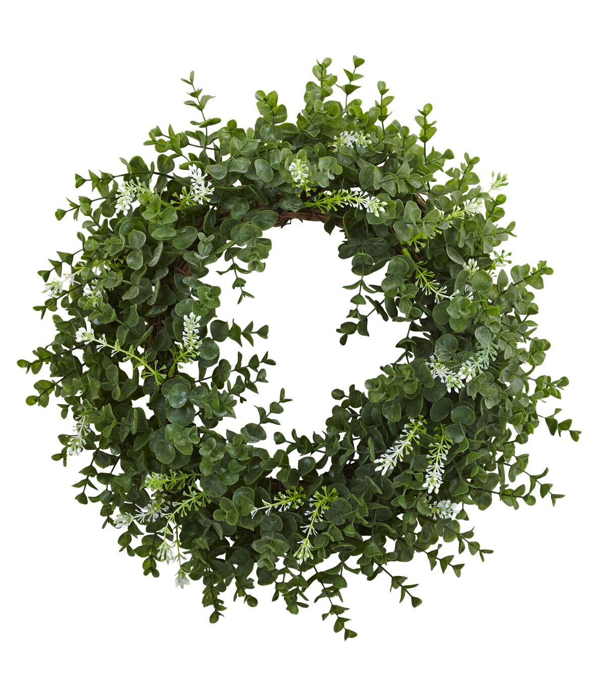 Nearly Natural 18 Eucalyptus Doube Ring Wreath