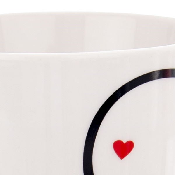 Kubek porcelanowy z uchem do kawy herbaty 380 ml