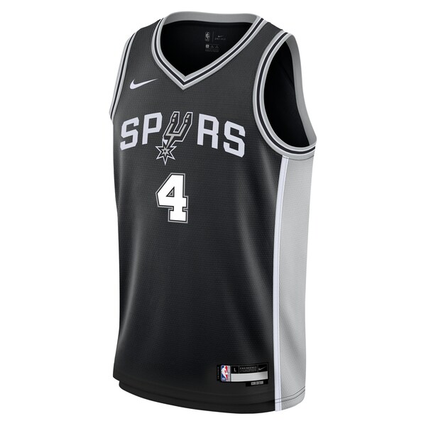De'Aaron Fox San Antonio Spurs Nike Youth Swingman Jersey - Icon Edition - Black