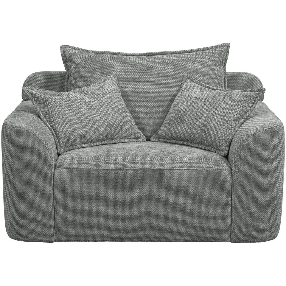 Draaibare Loveseat Elsa - stof Eden - grijs