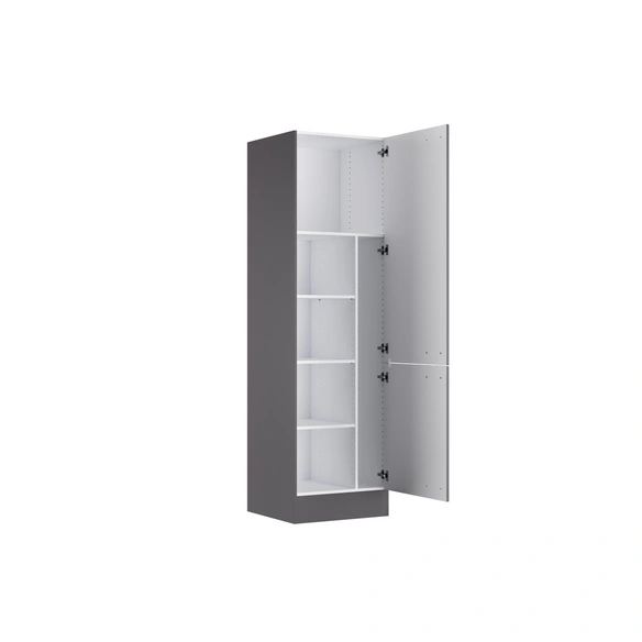 Mehrzweckschrank »OPTImulti MUKI HSB606-1  «, BxTxH: 60 x 57,1 x 210 cm, Anthrazit Matt (Kiel420)