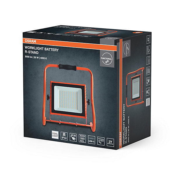 OSRAM projecteur de chantier à piles R-Stand 30W 4000K