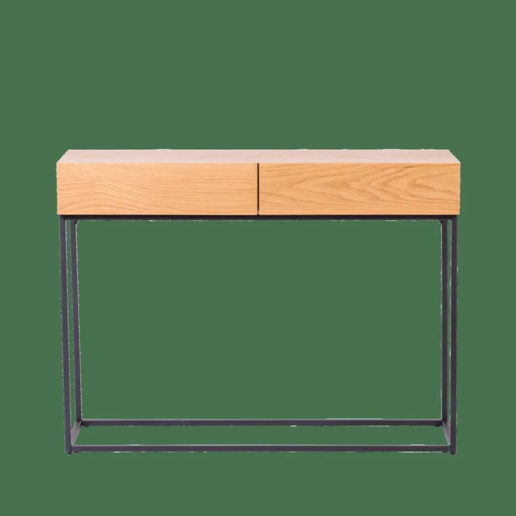 Consoles^CASA ALMA Table Murale Noir, Naturel