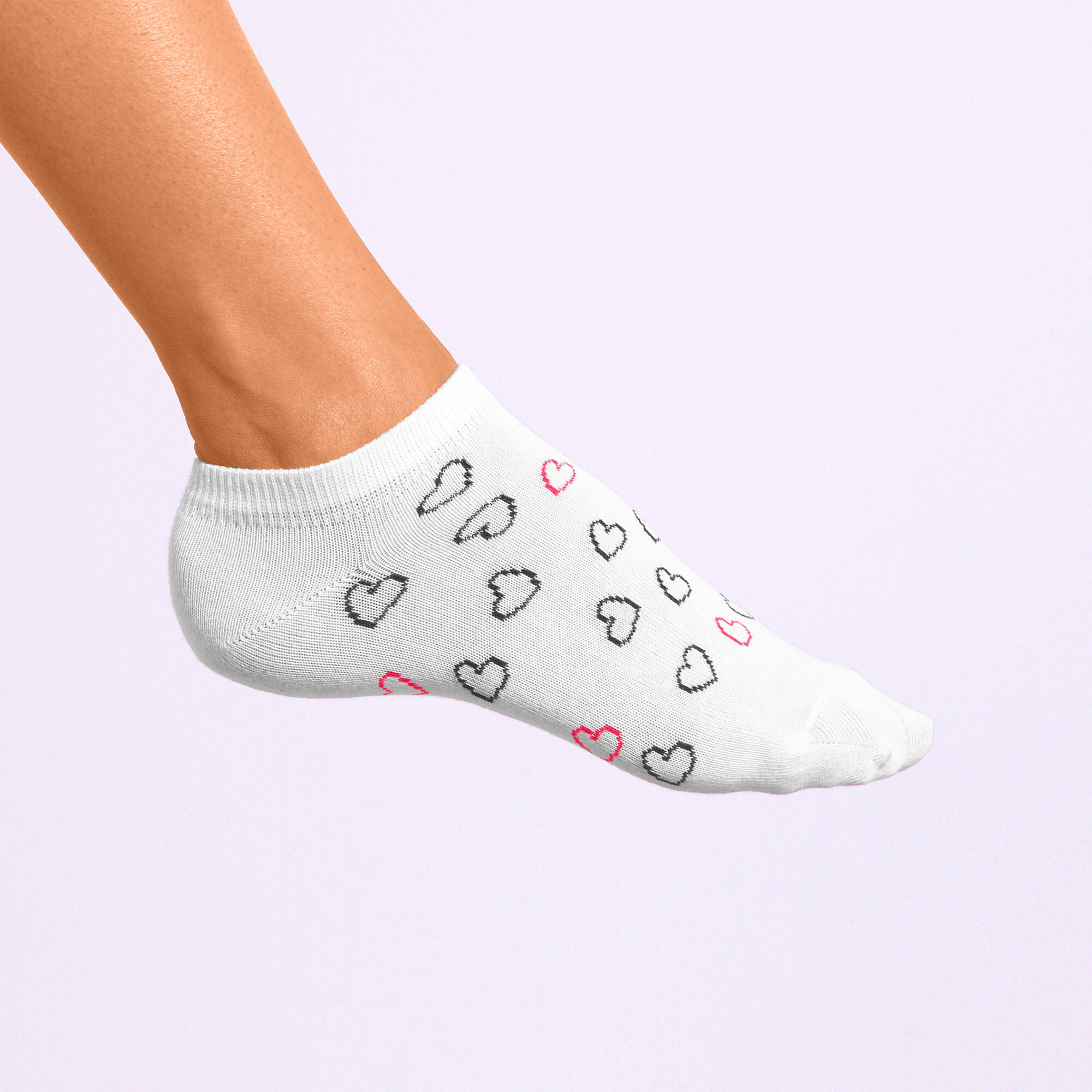 Chaussettes basses motifs assortis - lot de 4 paires
