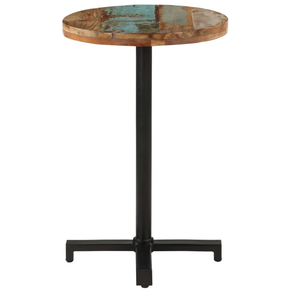 vidaXL Bistro Table Round Ã˜19.7x29.5 Solid Reclaimed Wood