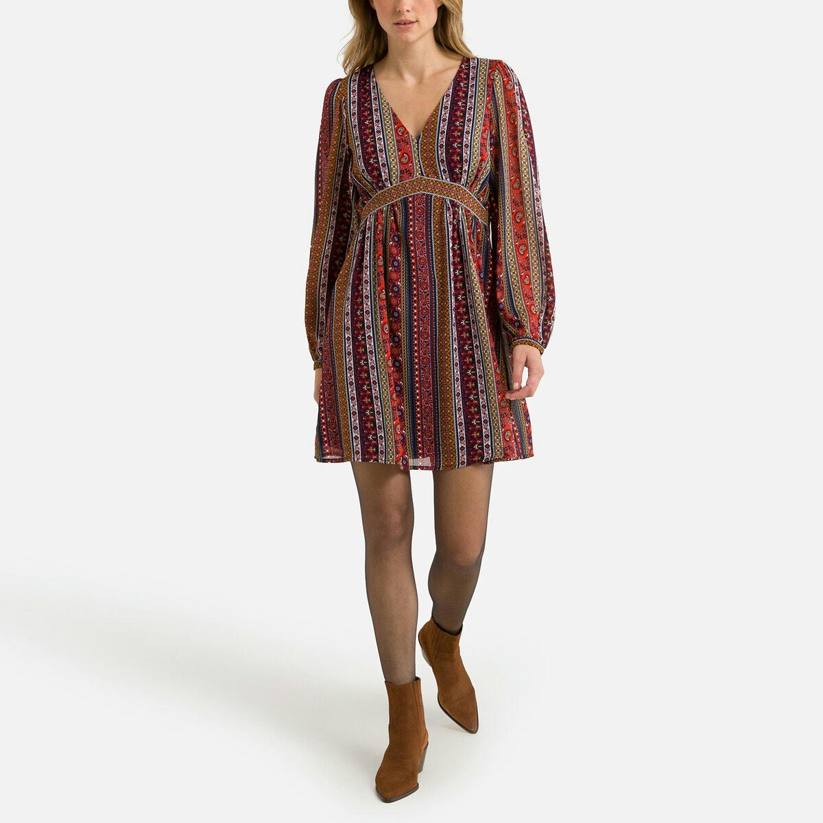 Robe  imprimée col V